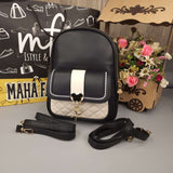 Black Backpack with Satchel - Maha fashions -  Handbags & Wallets