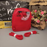 Red Backpack with Satchel - Maha fashions -  Handbags & Wallets