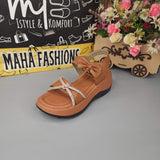 Mustard Studs Chunks Sandals - Maha fashions -  woman footwear