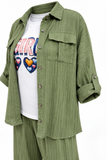 Women’s 3-Piece Olive Green Co-Ord Set