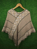 Khaki Printed Cap Shawls