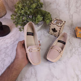 Beige Casual Loafers - Maha fashions -  Women Footwear