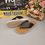 Black Men Slippers - Maha fashions -  Men Footwear