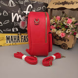 Red Backpack with Satchel - Maha fashions -  Handbags & Wallets