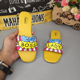 Yellow Funky Slippers - Maha fashions -  Women Clothing