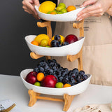 White Three Layers Plastic Serving Dish - Maha fashions -  House Holds