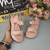 Pink Studs Chunks Sandals - Maha fashions -  woman footwear