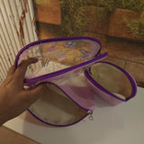 Purple Multi Use Pouch 3 Pcs Set - Maha fashions -  Handbags & Wallets
