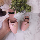 Pink Close Toe Sandals