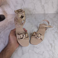 Fown Buckle Sandals - Maha fashions -  Women Footwear