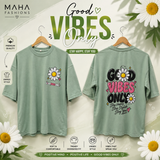 Green Good Vibes Women Drop Shoulder