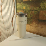 Beige Insulated Stainless Steel Tumbler