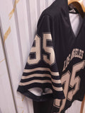 Los Angeles 95 Oversized V-Neck T-Shirt – Black