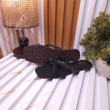 Black Women’s Rhinestone Flat Sandals