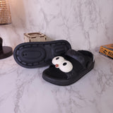 Black Combo Slides Sandals