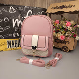 Pink Backpack with Satchel