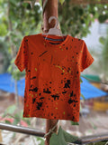 Orange Painted Style T Shirt - Maha fashions -  KIDS CLOTHING