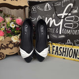 Black White Contrast Pumps