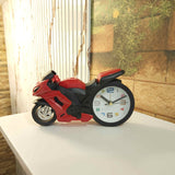 Red Motorcycle Clock