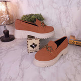 Brown Casual Platform Shoes