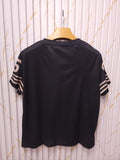 Los Angeles 95 Oversized V-Neck T-Shirt – Black