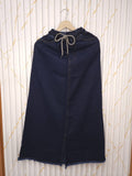 Blue Wide Leg Denim Skirt