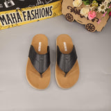 Black Men Slippers - Maha fashions -  Men Footwear