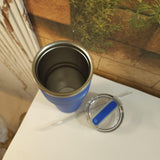 Blue Insulated Stainless Steel Tumbler