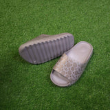 Grey Printed Comfy Slippers