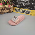 Pink Studs Wegde Slides - Maha fashions -  Women Footwear