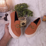 Brown Casual Platform Shoes