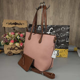 Pink Brown Shoulder Bag