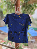 Blue Painted Style T Shirt - Maha fashions -  KIDS CLOTHING