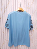 Los Angeles 95 Oversized V-Neck T-Shirt – Blue