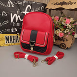 Red Backpack with Satchel - Maha fashions -  Handbags & Wallets