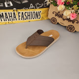 Brown Men Slippers - Maha fashions -  Men Footwear