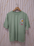 Green Good Vibes Women Drop Shoulder