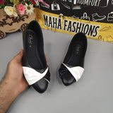 Black White Contrast Pumps