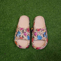 Beige Multi Printed Slipper - Maha fashions -  Women Footwear