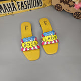 Yellow Funky Slippers - Maha fashions -  Women Clothing