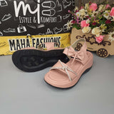 Pink Studs Chunks Sandals - Maha fashions -  woman footwear