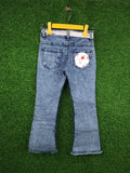 Girls Ice Blue Denim Bell Bottom