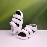 Unisex Black & White Comfort Sandals - Maha fashions -  Kids Footwear