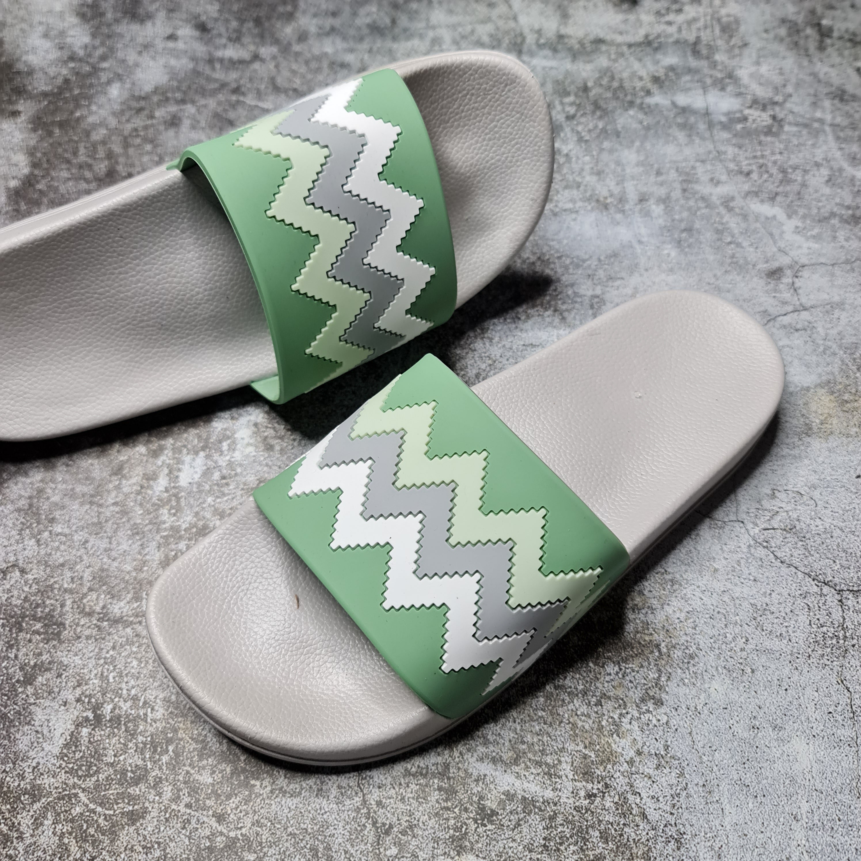 Pattern Casual Slides - Maha fashions -  Women's Footwear