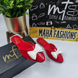 Bow Closetoe Mules - Maha fashions -  Mules