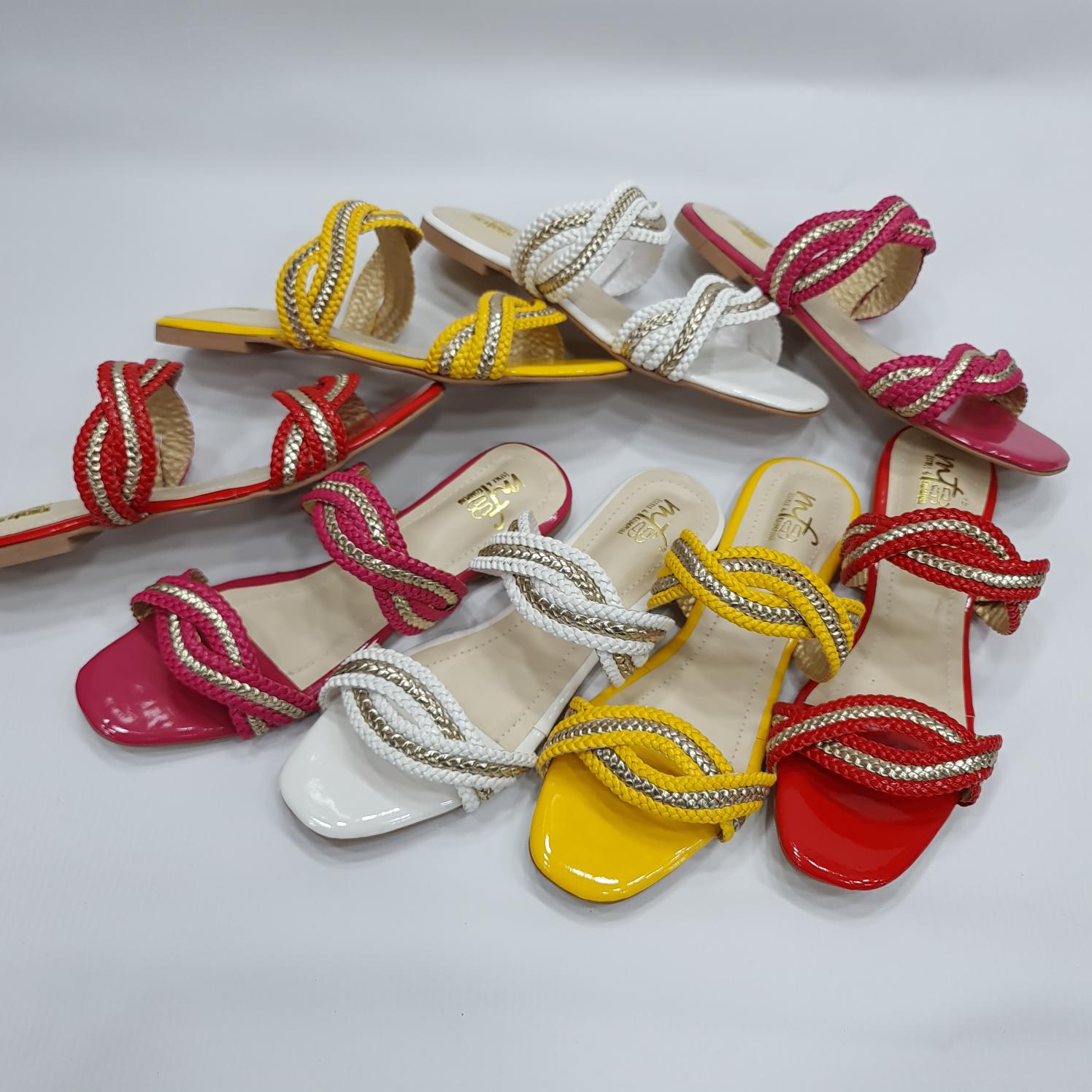 Colourful Summer Flats - Maha fashions -  Slippers