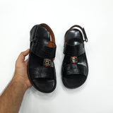 Men Black & Brown Sandals - Maha fashions -  