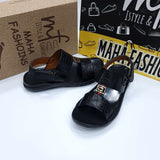 Men Black & Brown Sandals - Maha fashions -  