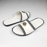 White Buckle Slippers - Maha fashions -  Men Slippers