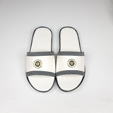 White Buckle Slippers - Maha fashions -  Men Slippers